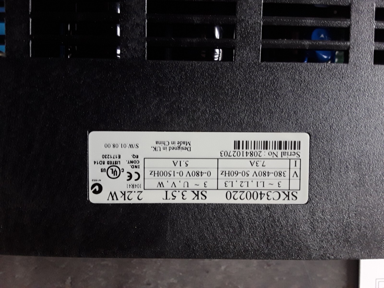 VARIATEUR LEROY SOMER, DIGIDRIVE, SK 3.5T, 380 à 480V Triphasé, 2,2KW — free download