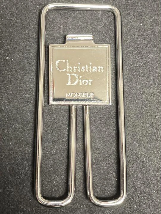 Pince à billets ouverte vintage Christian Dior logo CDR accessoire de mode unisexe