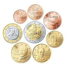 GRECE 2002 SERIE 8 MONNAIES