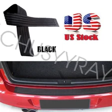 Car SUV Rear Bumper Trunk Sill Corner Protector Trim Rubber Guard Pad 35.4"" US