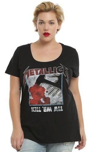 Camiseta Torrid METALLICA KILL 'EM ALL Mujer Niñas Talla Grande NUEVA 100% Auténtica - Imagen 1 de 1