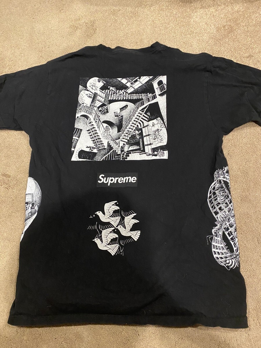 Supreme MC Escher Collage Tee Black XL SS17