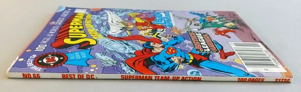 BEST OF DC BLUE RIBBON DIGEST #66, SUPERMAN TEAM-UP ACTION, FN-VF, COPPER, 1985 - Image 3 of 3