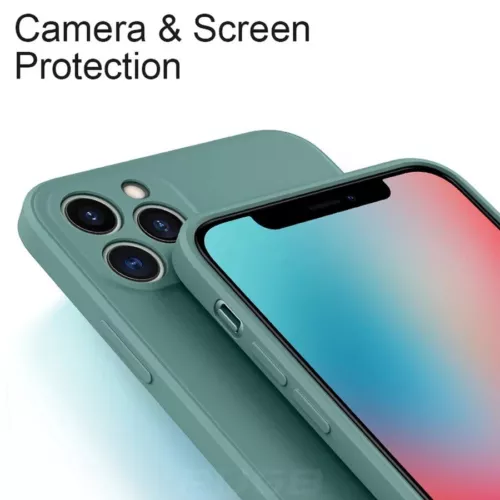 Funda blanda de silicona líquida para teléfono iPhone 15 14 13 12 11 Pro XS Mas XR - Imagen 3 de 17