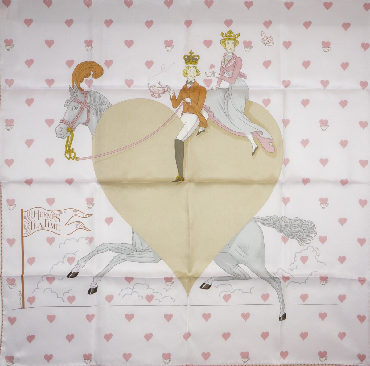 Hermes scarf/foulard/carre Tea Time New with Box and Storetag