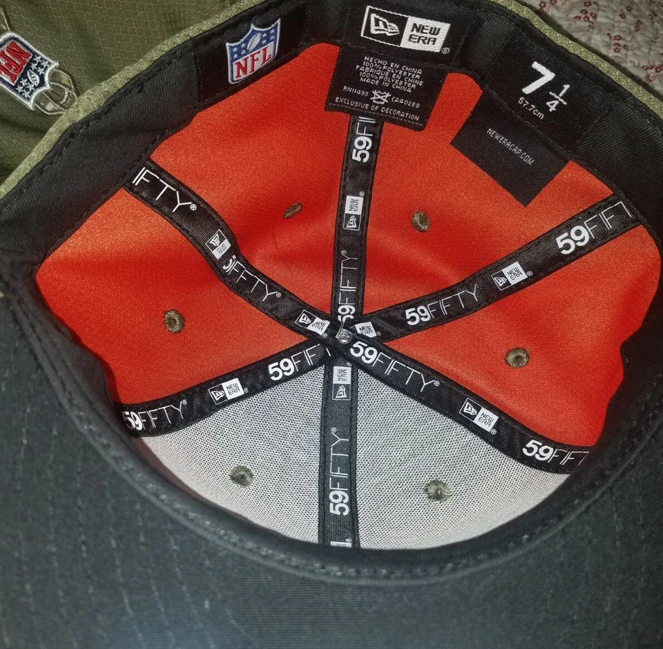 New Era 59FIFTY 2019 7 1/4 NFL RAIDERS Fuerzas Armadas Gorra Ajustada Camuflada Foto 4 de 4