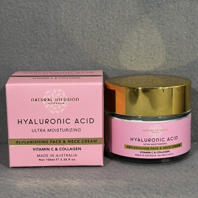 Natural Infusion Australia Hyaluronic Acid Face Neck Cream Moisturizing Beauty