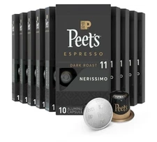 Peet's Coffee, Dark Roast Espresso Capsules- Nerissimo Intensity 11, 100 Count