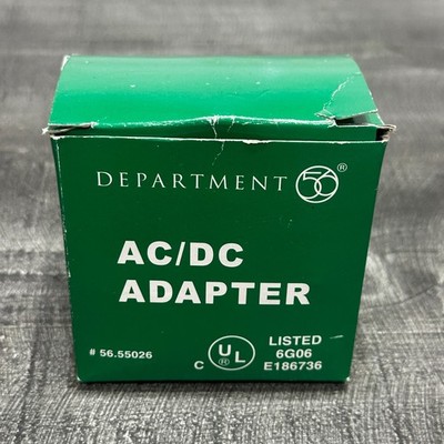 Department 56 AC/DC Adapter #55026 Triple Output Unit White Tested Comes In Box
