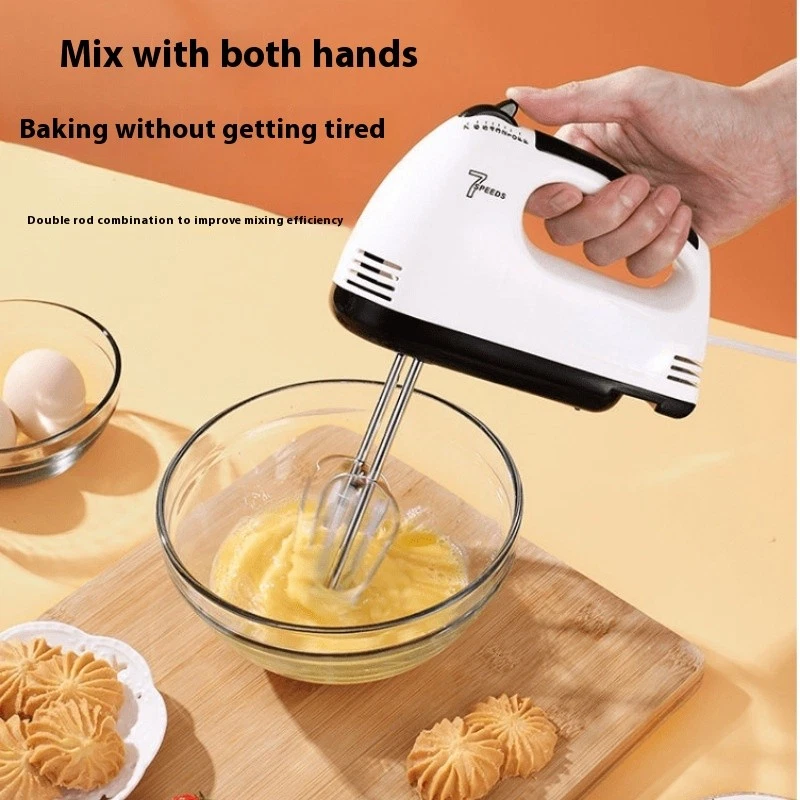 Electric Egg Beater Hand Mixer Cake Cream Whisk Dough Mixer Baking Kitchen Tool