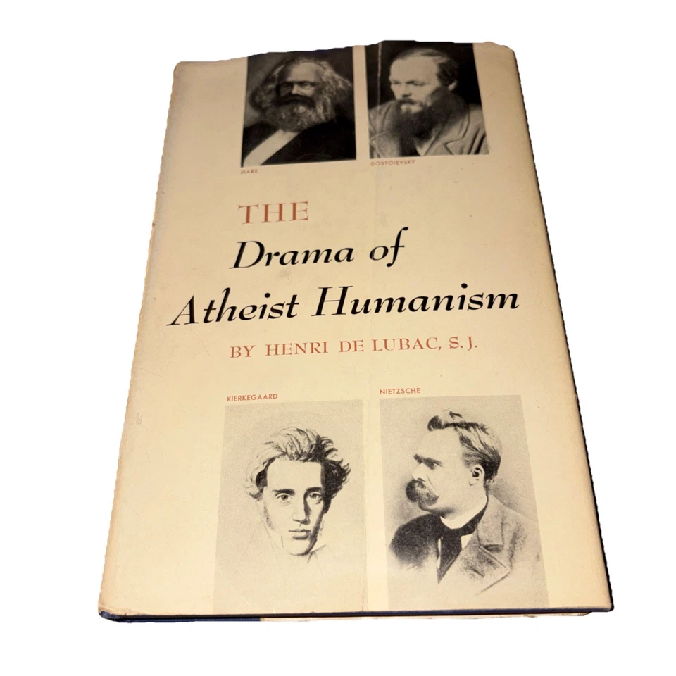 THE DRAMA OF ATHEIST HUMANISM - Henri De Lubac - 1950 1st Ed? Karl Marx Catholic Foto 2 de 4
