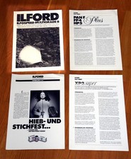 Dunkelkammerfund: legendäres Ilford Multigrade II Handbuch und Filmdatenblätter