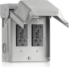 Outdoor Outlet Box, Waterproof Outdoor Electrical Outlet Box, Dual 20 Amp WRTR G