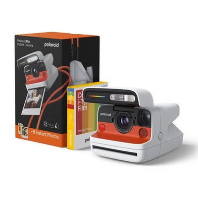 Polaroid Everything Box Flip White Sofortbildkamera + i-Type Film Top-Set