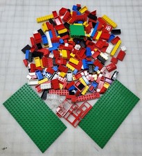 VINTAGE 1980'S PLASTIC BUILDING BLOCKS BRICKS 600G JOBLOT BUNDLE