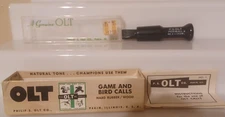 VTG. EARLY P. S. OLT PEKIN ILL REG CROW CALL MODEL NO. E-1 WITH BOX & Manual