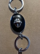 COACH Vintage Dual Fob Keychain Purse Charm Key ring