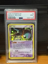 Pokemon Deoxys EX Emerald Reverse Holo Rare #2 PSA 9 Mint on eBay