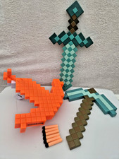 Offizielles Minecraft Rollenspiel Spielzeug Konvolut - Schwert, Spitzhacke & Nerf Armbrust
