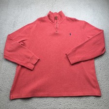 Polo Ralph Lauren Sweater Mens XL Quarter Zip Pullover Classic Pony Embroidered