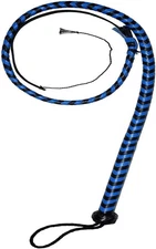 Real Leather Heavy Braided Snake Bullwhip | Handmade 4 Ft, 12 Plait