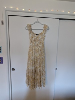 tj maxx gold dress this dress was $22 at my fav @TJ Maxx #tjmaxxdress #yellowdress #ootd #butteryellowdress #dressinspo