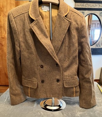 Vtg Espirit Wool Blend M Jacket Prominent Riding  Blazer Y2K (J6)