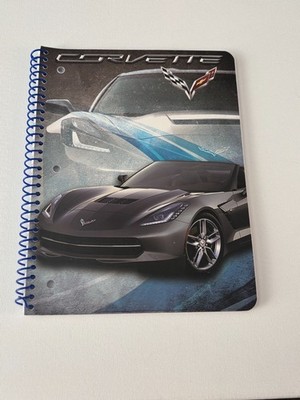 INNOVATIVE DESIGNS OFFICIAL GM PRODUCT GRAY CORVETTE SPIRAL NOTEBOOK UNUSED
