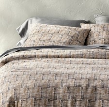Casaluna King Heavyweight Linen Blend Duvet Set, New