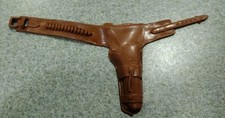 1960's-70's Marx Johnny West Brown Gun Belt Holster Nice Condition 2