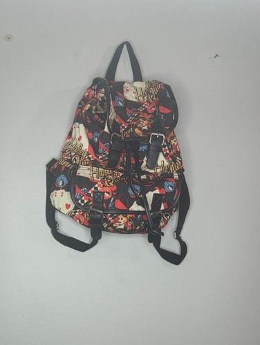 DC Comics Harley Quinn Bombshells Graphic Canvas Backpack - Black/Cream
