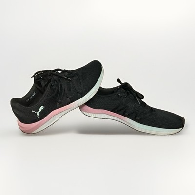 Puma Prowl Alt Fade Pink Black White Lightweight Mesh Dynamic/Web Lacing Foam
