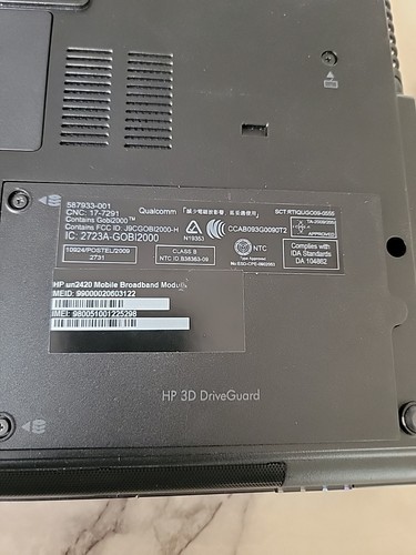 HP EliteBook 8440p Powers On Memory And Hard Drive Wiped - Afbeelding 7 van 9