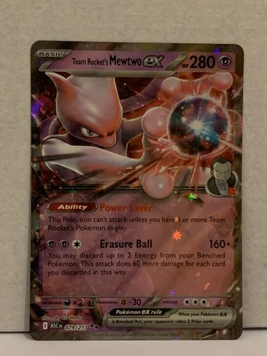 Epic Mewtwo  - Reverse Holo Foil Rare Pokemon Card - Mint Condition