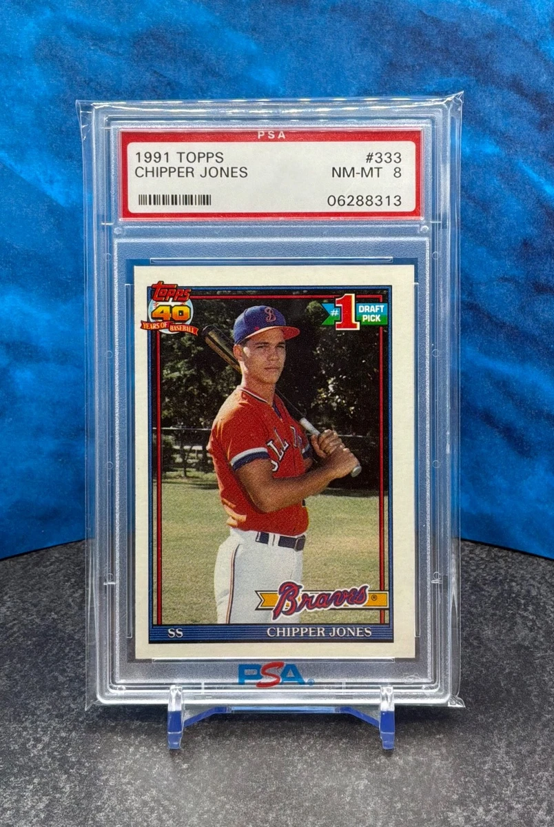 Chipper Jones Baseball Grade 8 Sports Trading Cards & Accessories