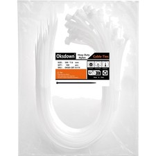 Kabelbinder 500mm 7,6mm Wei&szlig; 100 St&uuml;ck Nylon UV-best&auml;ndig starke Zugfestigkeit