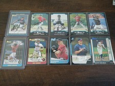 Atlanta Braves Signed Bowman Lot Of 10 IP Auto Adam Laroche Kelly Johnson & More