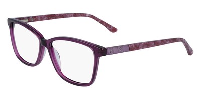 Genesis G5054 Eyeglasses Women Plum Crystal Square 54mm New 100% Authentic