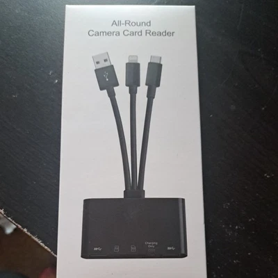 All - Round Camera Card Reader for Phone/Tablet - NIB - Image 1 of 4