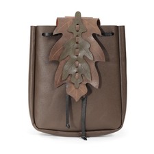 Renaissance Belt Pouch Coins Purse Drawstring PU Leather Medieval Waist Bag f...