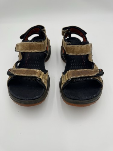 Ecco Biom Men’s Hiking Sandal Size 42 Natural Motion Brown Leather.
