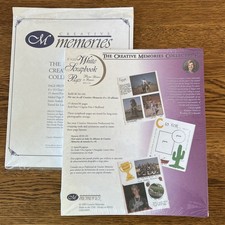 Creative Memories 8x10 RCM-10S Scrapbook Pages 15 sheets plus 10 Page Protectors