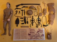 Custom Daniel Boone  28 Accessories  Manual copy Marx West Mountain Man Repro