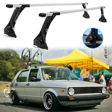 63" For Volkswagen Golf I II Roof Rack Cross Bars Cargo Kayak Bike Rain Gutter