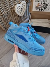 Air Jordan Spizike Low Fountain Blue "Houston Oilers" Trainers Size 5.5