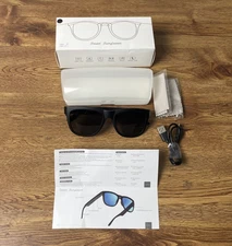 GS01 Smart Bluetooth Sunglasses, Audio Sunglasses With Speaker, UV400 Black