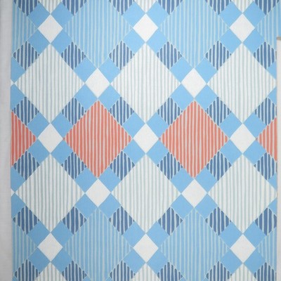 Vintage 1930s Art Deco Wallpaper 9 yard roll Wall Covering Diamonds Stripes