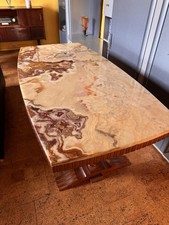Viehhaus Couchtisch mit echter Onyx-Marmorplatte – massiv & hochwertig