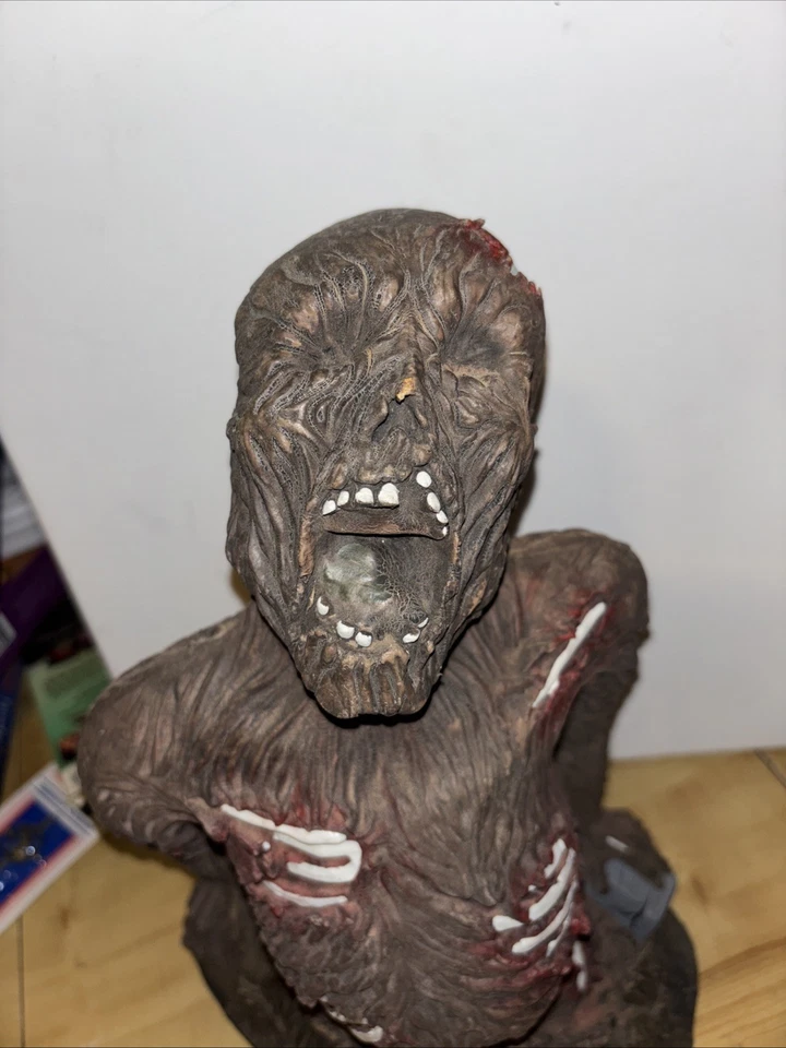 15" zombie gravestone Halloween Gore display Decoration Realistic Ground Breaker - Image 4 of 4
