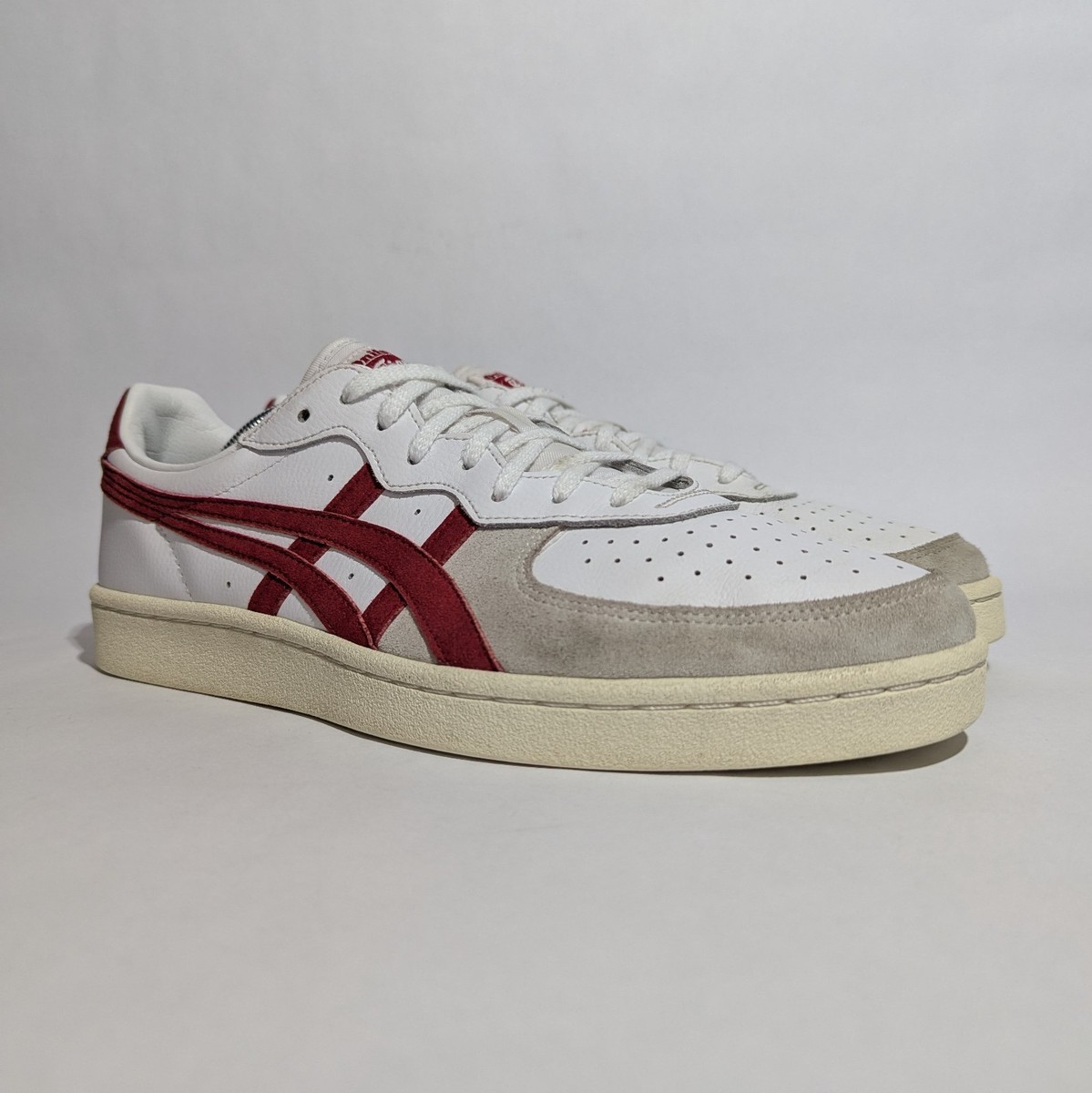 Onitsuka Tiger GSM White/Red Mens Trainers UK11 Used UK